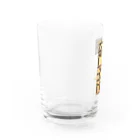 もじフォトの激しぶグッズのここでタンを吐かないで下さい Water Glass :left