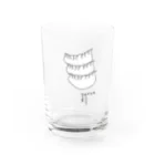 ヒツジとへびの餃子グラス Water Glass :left