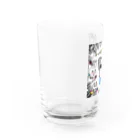cafe'うちっち　sena企画の怒ってる世那くんイラスト Water Glass :left
