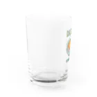 猫と釣り人のキツネウドン(ドット絵) Water Glass :left