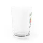 猫と釣り人のウニイクラドン(ドット絵) Water Glass :left