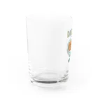 猫と釣り人のアナゴドン(ドット絵) Water Glass :left
