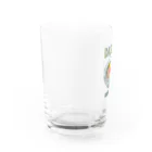 猫と釣り人のソボロドン(ドット絵) Water Glass :left