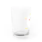 にこにこしろいるか市場 suzuri支店のうちゅうしろいるか Water Glass :left