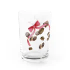 しまだ ねこのお菓子な猫（チョコレート） Water Glass :left