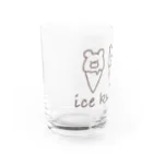 蜜ʕ•ﻌ•✻のice kuma-mʕ•ﻌ•✻ Water Glass :left