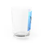 asirのイルカの親子 Water Glass :left