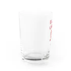 ITSUMItalkstoreのdear girl, red logo Water Glass :left