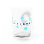 idumi-artの青い月と熱帯魚🐠 Water Glass :left