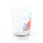 NanaCoco10  ナナココのタコ　水彩画 Water Glass :left