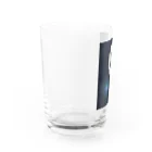 玉子焼き定食500円ナリ。の丸とアオ Water Glass :left