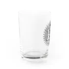 🍀葉っぱちゃんねる🍀の猫の秘密結社（黒） Water Glass :left