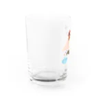 ♨️ホカホカおちゃ♨️のラブ・おキャットs Water Glass :left