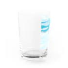 らくがき堂の幸福の白いフクロウ Water Glass :left