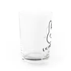 ゆるいぐっずを生み出す母のいい加減にしてほしいうさぎ Water Glass :left