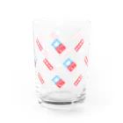 猫を売る女の割れネコシールグラス Water Glass :left