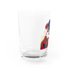 りりのお絵描き屋さんのチャイナぎゃる Water Glass :left