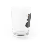 おひまみさたっくのふっくら猫（通常運転） Water Glass :left