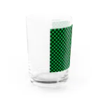 こんなの欲しいをご提供！ADの日本：市松模様緑 グラス左面