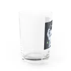 ぱすてるPOPの黒板わんにゃんのヨークシャテリア Water Glass :left