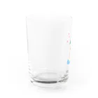 or orの花と犬と猫と（シャムネコ） Water Glass :left