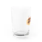 いくら丼のたこ焼き Water Glass :left