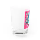 ヒビコイのミンミンピンク（スッピン） Water Glass :left