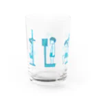 ナターシャのイラストグッズの身体測定くん Water Glass :left