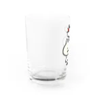 頭痛ーるズのてるてるネコ　通常 Water Glass :left