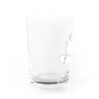 浅山しおん（ハリネズミのソフィー）のオリジナル　ハリネズミのソフィー、スケボーに乗る。 Water Glass :left