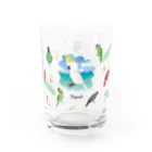 MIKIHO＠トリピカルのオウムグラス グラス左面