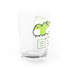 にゃんこふののめじろおし Water Glass :left