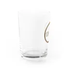 魔球の消し食べラウンドロゴ Water Glass :left