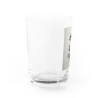 Misuzuの筆文字　ゴリラのしり Water Glass :left