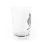 Coshi-Mild-Wildの猫_ロシアンブルー Water Glass :left