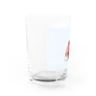 Wakana_kogetudoの赤鬼ドクロ Water Glass :left