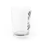 モノクロしとぴっちゃんの恐竜人間 Water Glass :left