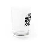 かえるぴょん工房(SUZURI出張所)のテレワーク (くろ) Water Glass :left