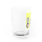 あま田こにーのしまうま、くさ、おいしい。 Water Glass :left