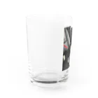 ボーダーコリーのゆうちゃんのボーダーコリーのゆうちゃん Water Glass :left