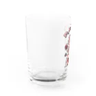 tama.llustrationのPink Drone Water Glass :left