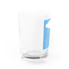 Qの雲と水晶（ブルー） Water Glass :left