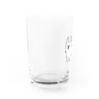 サメ わりとおもいのコーギー真っ白しっぽ Water Glass :left