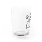 かぶとらのゆるいねこ　「go gome」 Water Glass :left