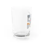 LOTORIの鷺の婚姻色パレット Water Glass :left