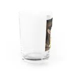 しろみヤギ小屋のしろみ Water Glass :left