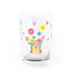 ごろごろにゃんすけのあたまお花畑ちゃん Water Glass :left