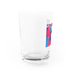 大寒波露営のThe Slit-Mouthed Woman Water Glass :left