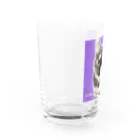 ひげ猫マリオのサビ猫 ムギちゃん Water Glass :left