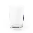 どうぶつがいっぱいのシンプルペンギンシルエット Water Glass :left